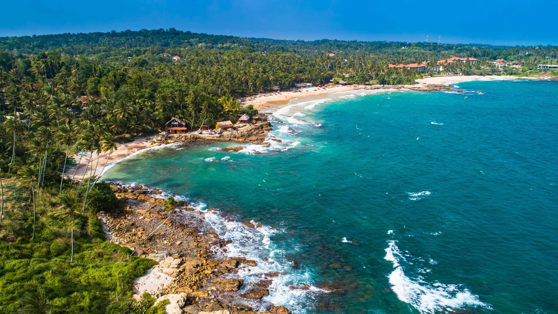 Tangalle Sri Lanka spiaggia