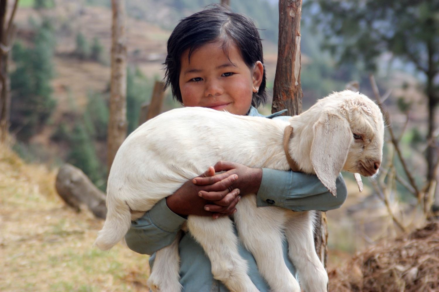 bambina nepalese