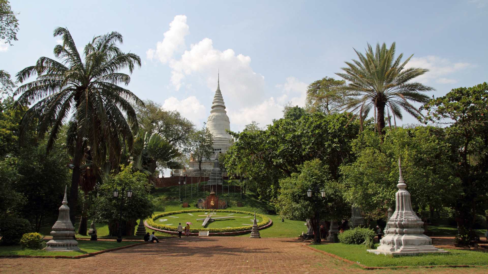 Pagode giardino Cambogia