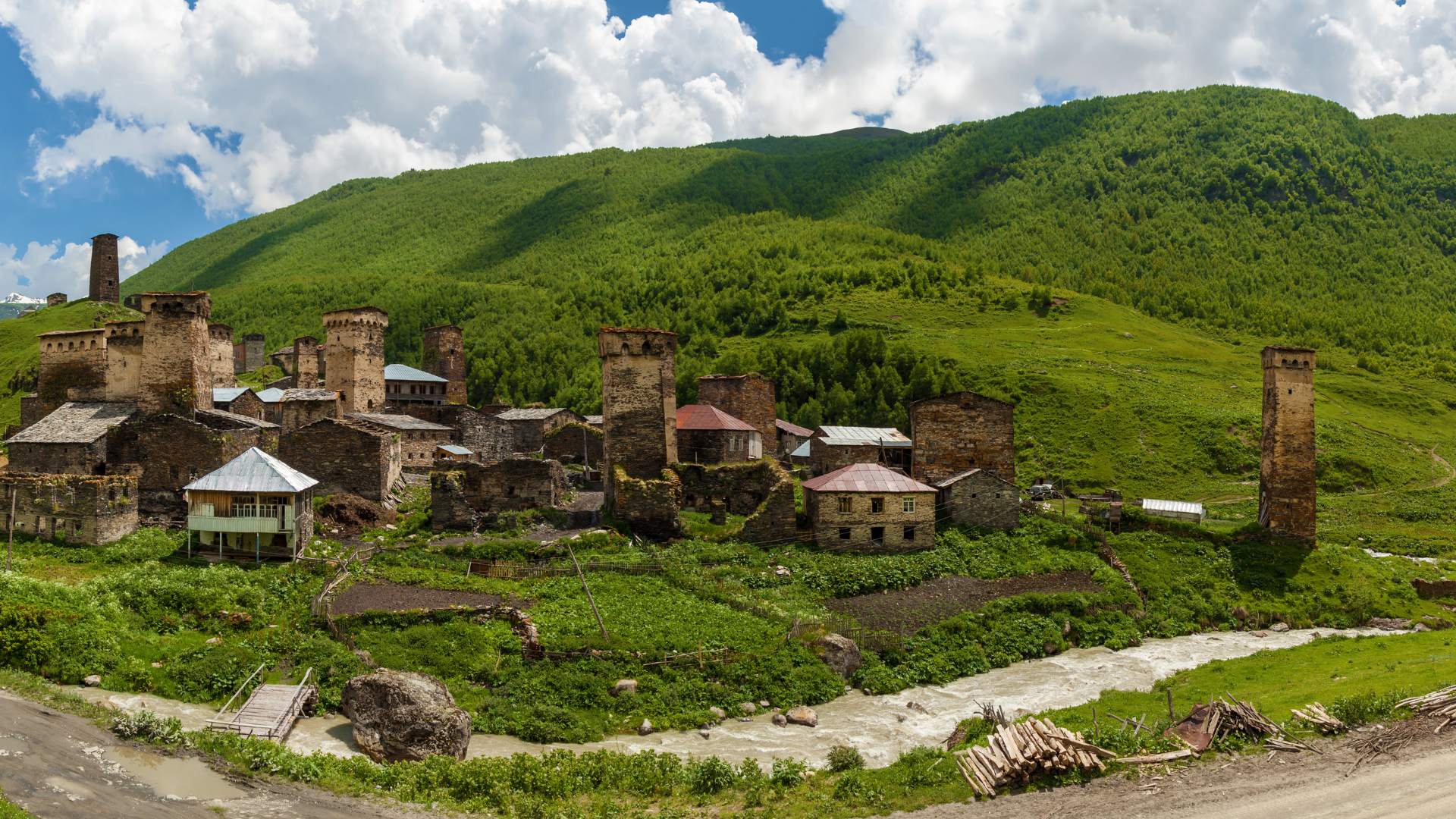 Villaggio di Ushguli Torri di difesa Georgia